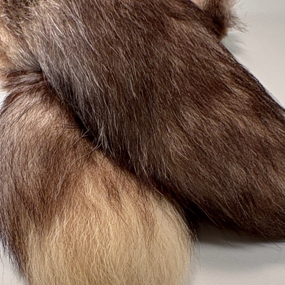 15” pair (2) cream and brown FoxTails.